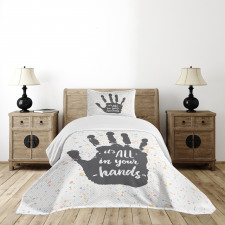It is All in Your Hands Bedspread Set