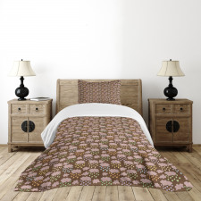 Colorful Hearty Droplets Bedspread Set