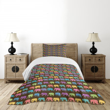 Animals with Circles Bedspread Set