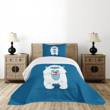 Yeti Coffee Cup Winter Bedspread Set