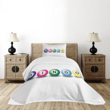 3D Style Colorful Balls Bedspread Set