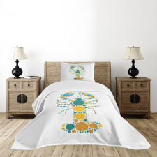 Pointillist Colorful Bedspread Set