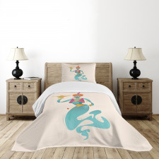 Genie with Magic Tool Bedspread Set