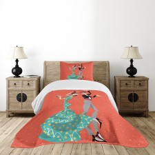 Flamenco Dancers Couple Bedspread Set