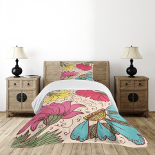 Old Fashioned Artwork Bedspread Set