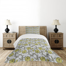 Chrysanthemum Style Bedspread Set