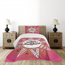 Sun Motif Bedspread Set