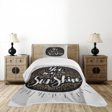 You are My Sunshine Font Bedspread Set