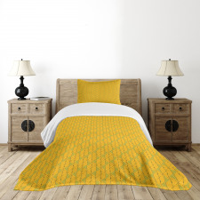 Geometric Dots Lines Bedspread Set