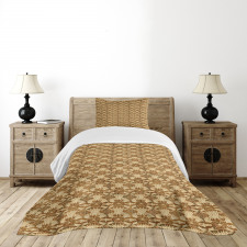 Antique Flower Pattern Bedspread Set