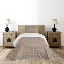 Vintage Abstract Oriental Bedspread Set