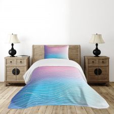 Nebula Sky Ombre Effect Bedspread Set