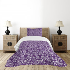 Abstract Curvy Stems Bedspread Set