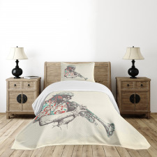 Hand Drawn Player Bedspread Set