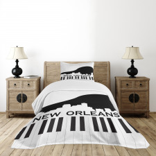 Piano Jazz Music Bedspread Set