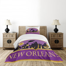 French Quarter Band Bedspread Set