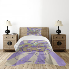 Masquerade Masks Bedspread Set