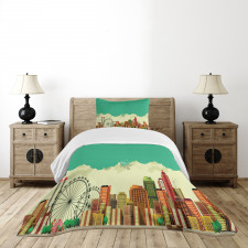 Vintage Metropolis Bedspread Set