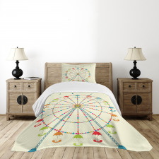 Colorful Structure Bedspread Set