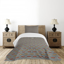 Rectangular Blocks Bedspread Set