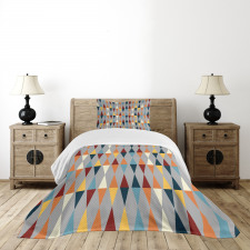 Triangles Diamond Motifs Bedspread Set