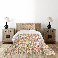 Colorful Abstract Design Bedspread Set