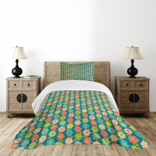 Vibrant Springtime Daisies Bedspread Set