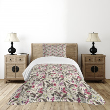 Exotic Aloha Hibiscus Bedspread Set