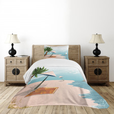 Beach Landscape Paradise Bedspread Set