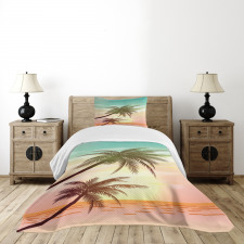 Tropical Horizon Scene Bedspread Set