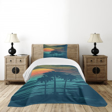 Evening Sun Sea Sky Bedspread Set