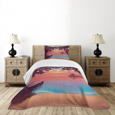 Mystic Evening Beach Bedspread Set