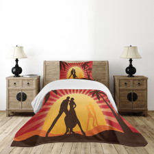 Dancing Tango Couple Bedspread Set