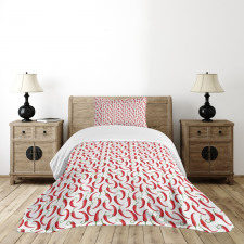 Spicy Vegetable Composition Bedspread Set