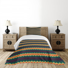 Colorful Zigzag Classic Bedspread Set