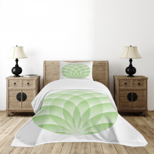 Lotus Flowers Asian Bedspread Set