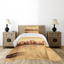 Sailing Ship Design Bedspread Set