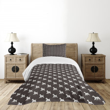 White Scottish Terrier Bedspread Set