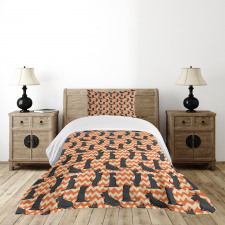 Crooked Zigzag Backdrop Bedspread Set