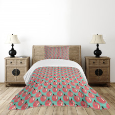 Scribbled Berries Bedspread Set