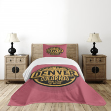 Denver Grunge Urban City Bedspread Set