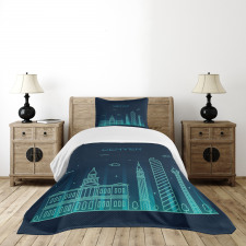 Denver Metropolis Landmark Bedspread Set