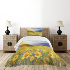 Daisy Blossoming Meadow Bedspread Set