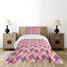 Colorful Leaves Splashes Bedspread Set