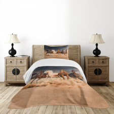 Equine Themed Animals Bedspread Set