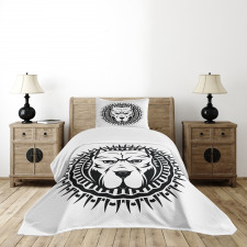 Aggressive Fighting Dog Bedspread Set