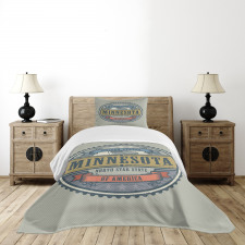 Retro North Star State Bedspread Set