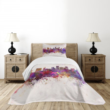 Grunge Splashes Cityview Bedspread Set