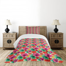 Lively Tropical Forest Bedspread Set