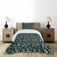 Romantic Exotic Summer Bedspread Set